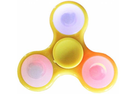 Hand spinner Led - licht Geel