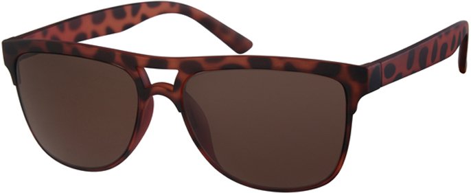 Zonnebril rubber touch brown demi