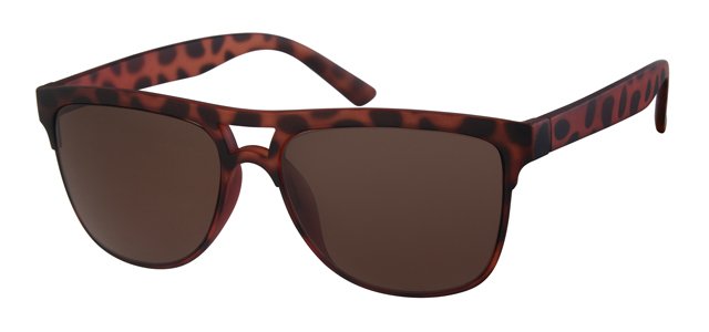 Zonnebril rubber touch brown demi