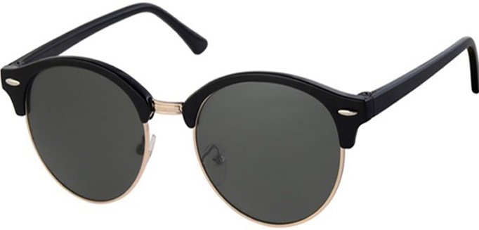 Clubmaster zonnebril black, gold rim, Clubmaster zonnebril black, gold rim,