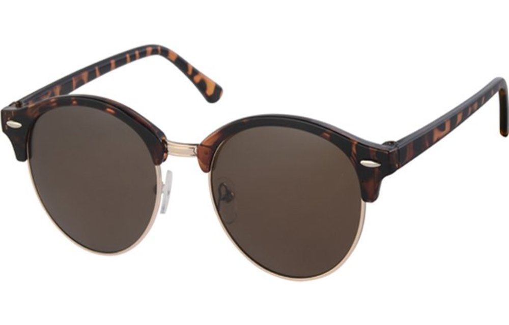 Clubmaster zonnebril brown demi, gold rim Clubmaster zonnebril brown demi, gold rim