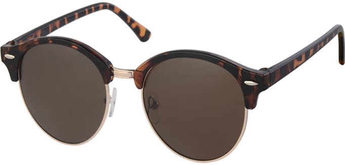 Clubmaster zonnebril brown demi, gold rim Clubmaster zonnebril brown demi, gold rim