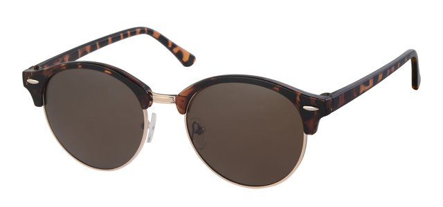 Clubmaster zonnebril brown demi, gold rim Clubmaster zonnebril brown demi, gold rim