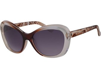 Dames Zonnebril transparant light brown