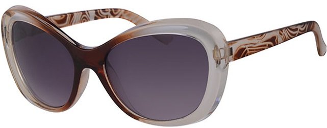 Dames Zonnebril transparant light brown