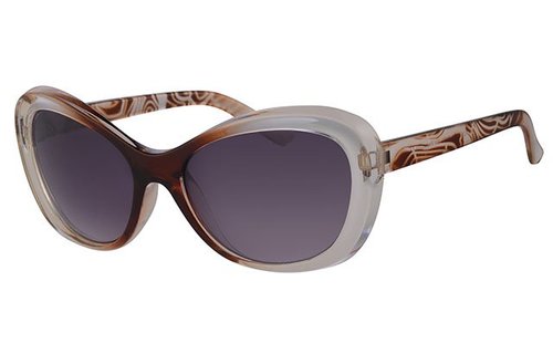 Dames Zonnebril transparant light brown