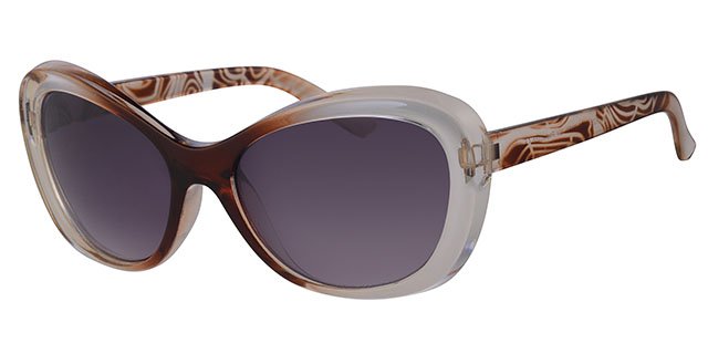 Dames Zonnebril transparant light brown
