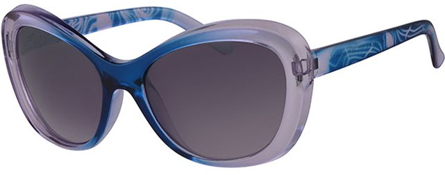 Dames Zonnebril transparant light blue