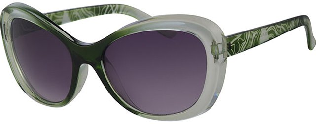 Dames Zonnebril transparant light green