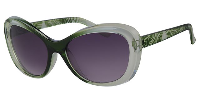 Dames Zonnebril transparant light green Dames Zonnebril transparant light green