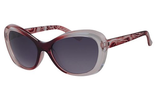 Dames Zonnebril transparant light burgundy Dames Zonnebril transparant light burgundy