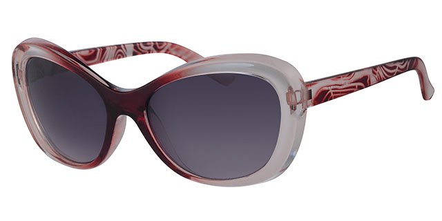 Dames Zonnebril transparant light burgundy Dames Zonnebril transparant light burgundy