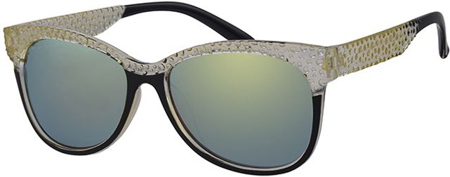 Dames Zonnebril transparant yellow , black