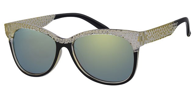 Dames Zonnebril transparant yellow , black