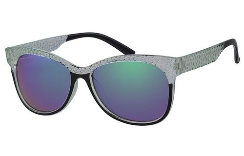 Dames Zonnebril transparant green , black