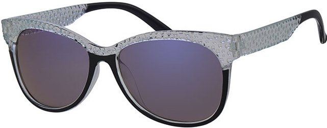 Dames Zonnebril transparant blue , black