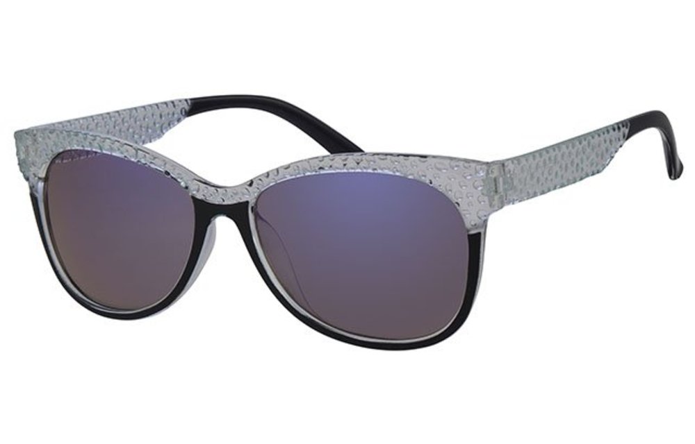 Dames Zonnebril transparant blue , black Dames Zonnebril transparant blue , black
