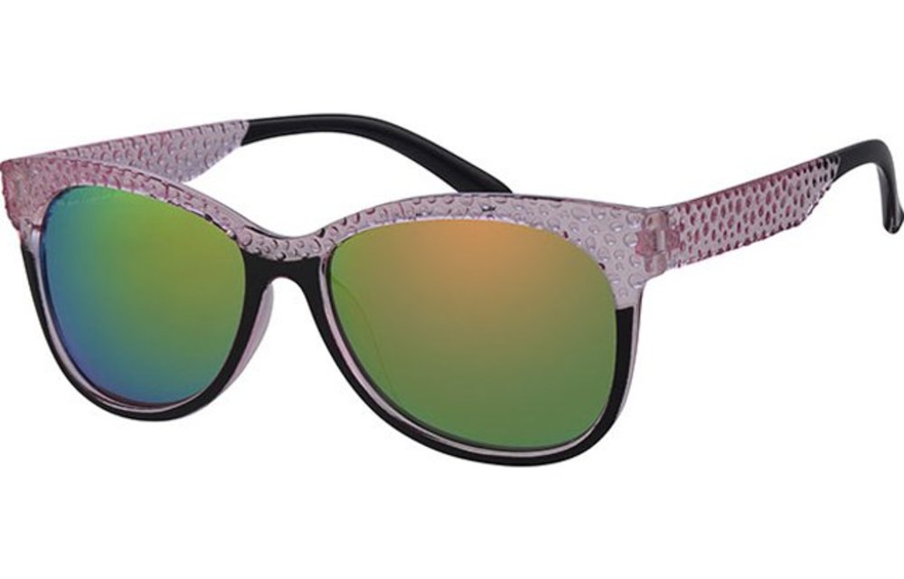 Dames Zonnebril transparant pink , black Dames Zonnebril transparant pink , black