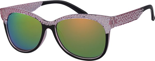 Dames Zonnebril transparant pink , black Dames Zonnebril transparant pink , black