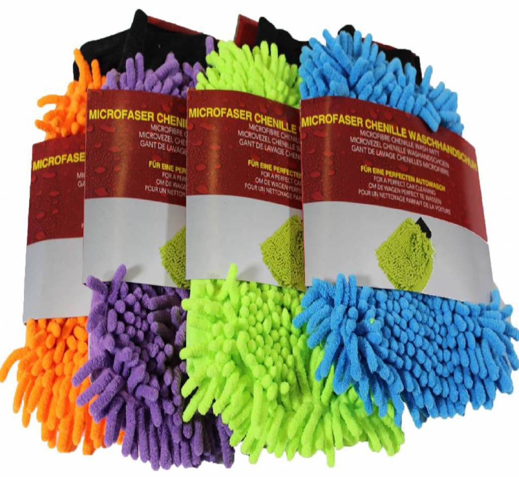 Microvezel handschoen Fluffy chenille verschillende kleuren