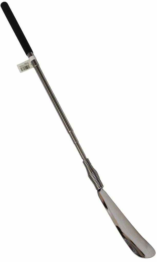 Schoenlepel metaal met veer uitschuifbaar Schoenlepel metaal met veer uitschuifbaar