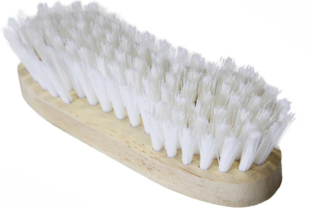 Handborstel polyamide wit 20 cm.