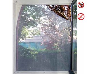 Vliegengaas voor ramen 130x150cm Wit