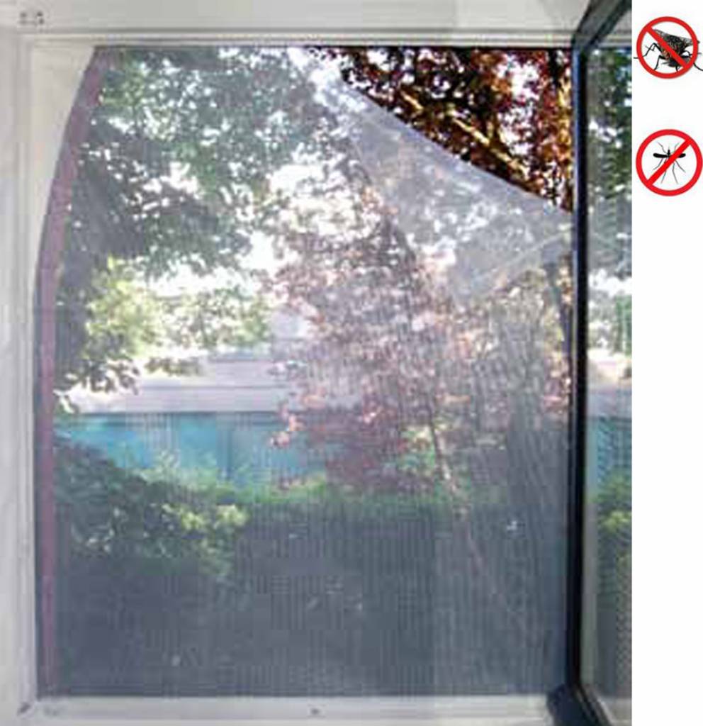 Vliegengaas voor ramen 130x150cm Wit Vliegengaas voor ramen 130x150cm Wit