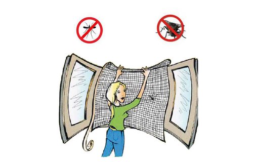 Vliegengaas voor ramen 130x150cm Wit