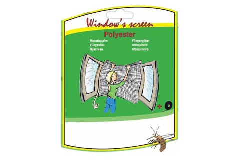 Vliegengaas voor ramen 130x150cm Wit