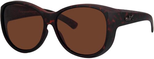 Overzet Zonnebril rubber touch Burgundy