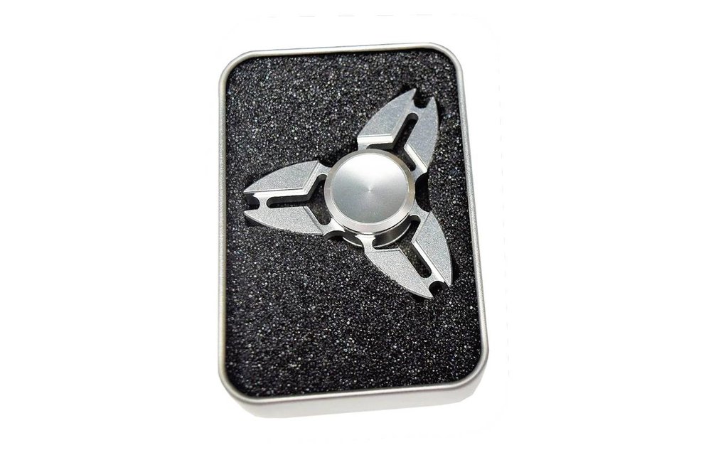 Metalen hand spinner Tri-Aluminium Zilver Metalen hand spinner Tri-Aluminium Zilver