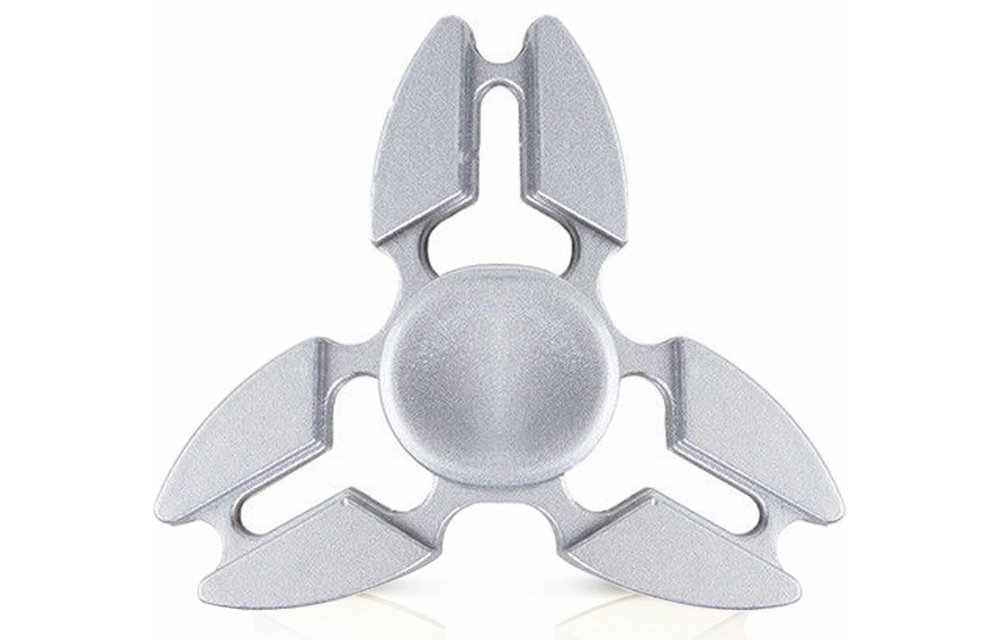 Metalen hand spinner Tri-Aluminium Zilver Metalen hand spinner Tri-Aluminium Zilver