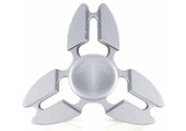 Metalen hand spinner Tri-Aluminium Zilver