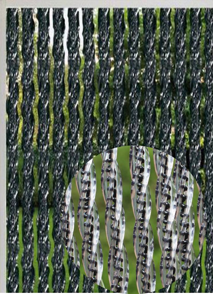 Luxe Vliegengordijn Orchidea 125 x 230 cm. zwart transparant Luxe Vliegengordijn Orchidea 125 x 230 cm. zwart transparant