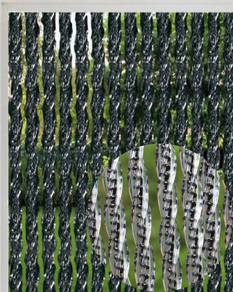 Luxe Vliegengordijn Orchidea 140 x 240 cm. zwart transparant Luxe Vliegengordijn Orchidea 140 x 240 cm. zwart transparant