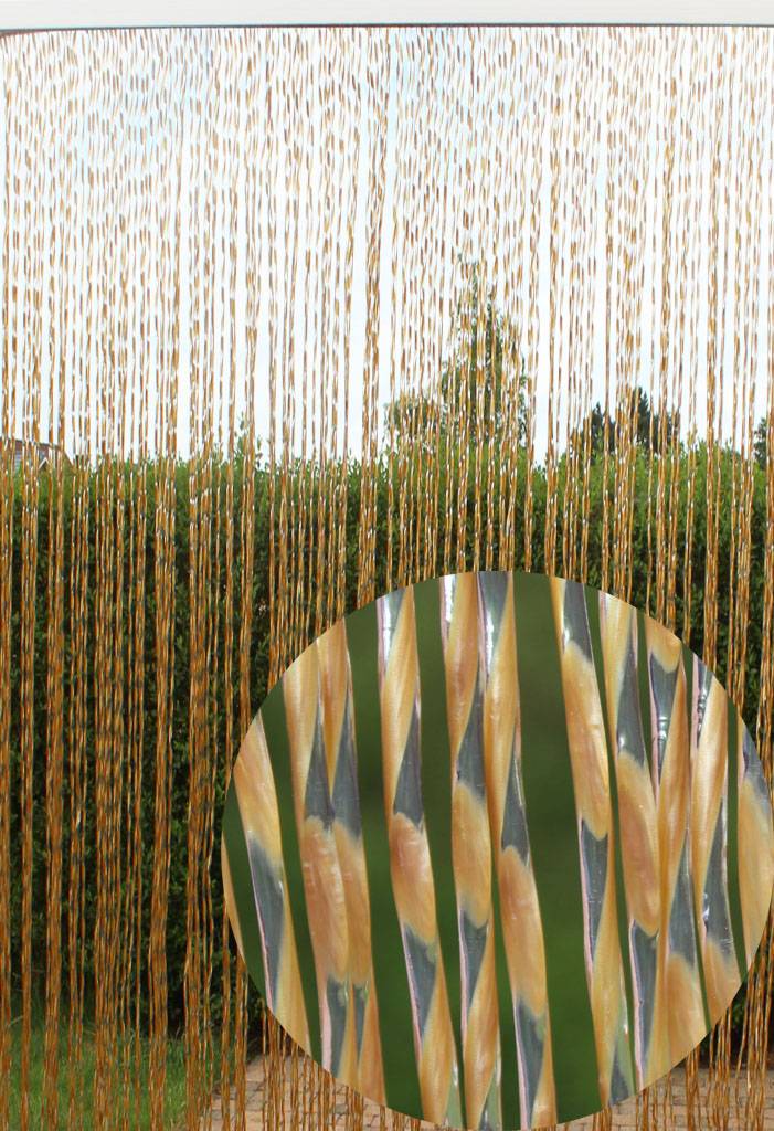 Vliegengordijn Zara 100 x 220 cm. Goud tranparant