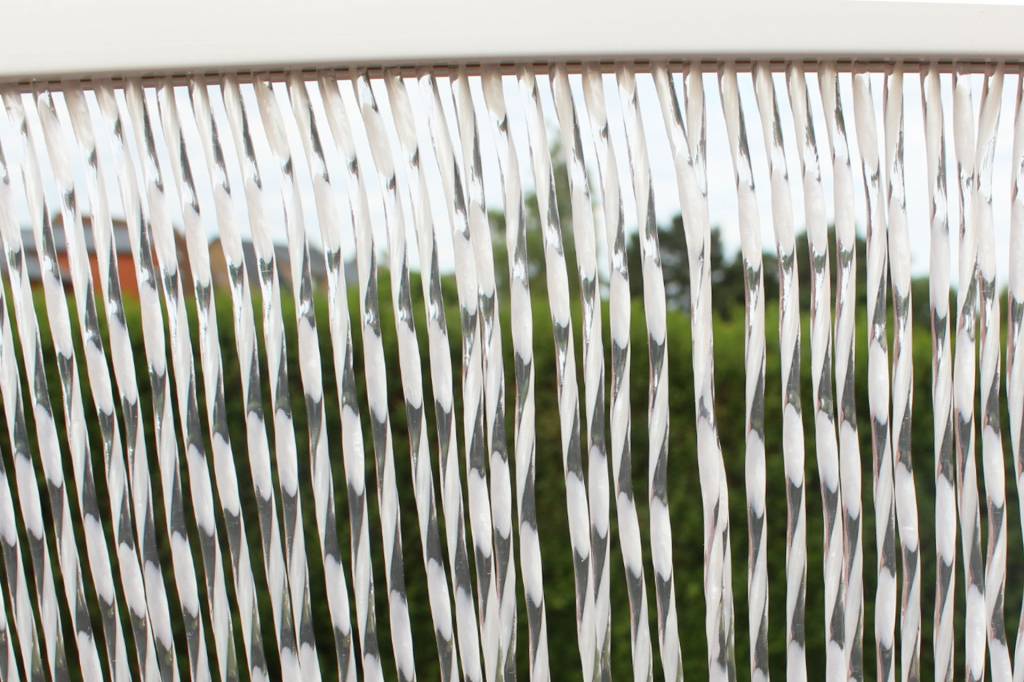 Vliegengordijn Zara 100 x 220 cm. Wit transparant