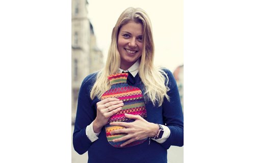 Warmwaterkruik 2 L. Peru gebreid