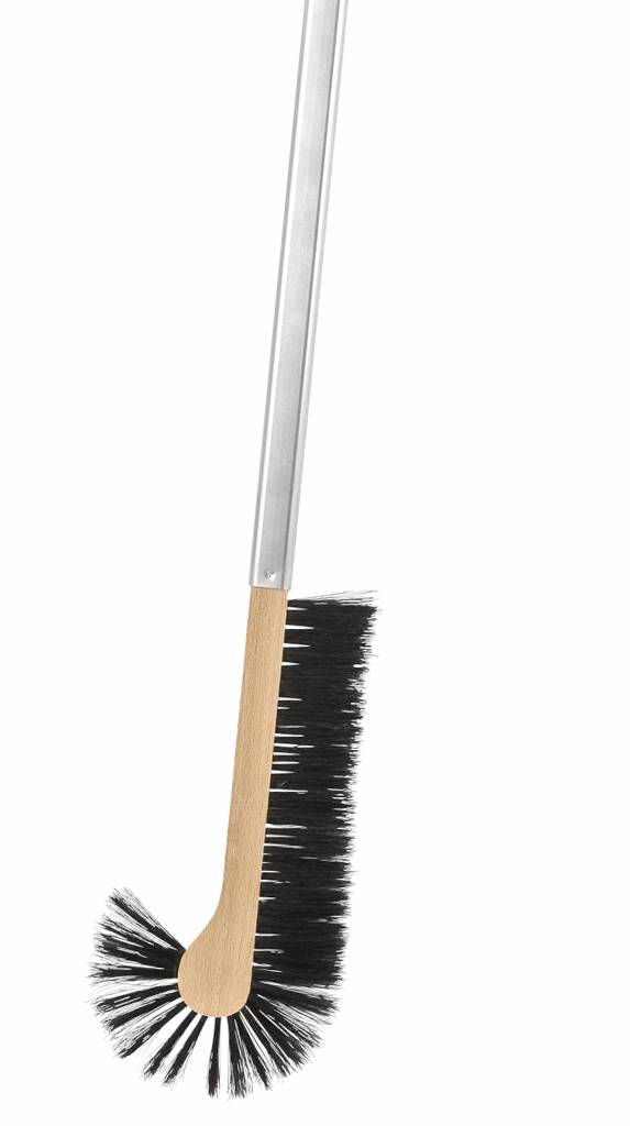 Stofborstel plat model 110 cm. zwart varkenshaar