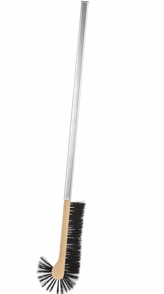 Stofborstel plat model 110 cm. zwart varkenshaar