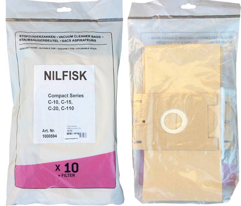 NILFISK Compact serie / C 10 , C 20 Stofzuigerzakken