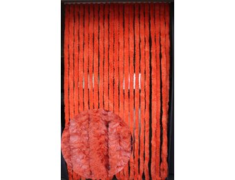 Vliegengordijn kattenstaart 90x220 cm Oranje