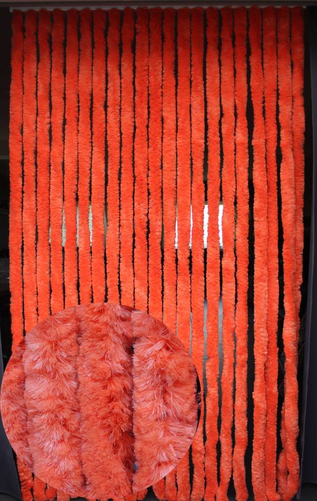 Vliegengordijn kattenstaart 90x220 cm Oranje Vliegengordijn kattenstaart 90x220 cm Oranje