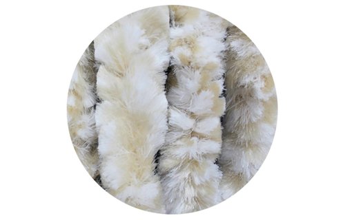 Vliegengordijn kattenstaart 90x220 cm Wit / Beige mix