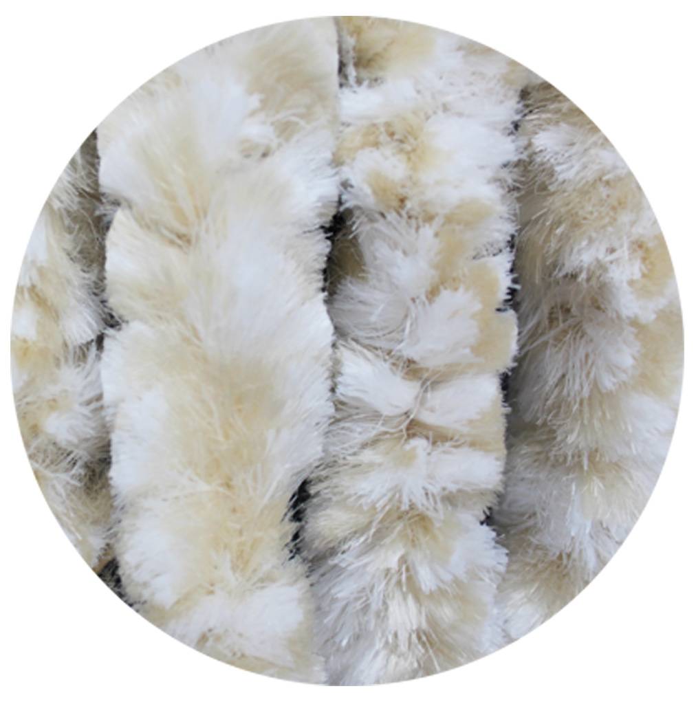 Vliegengordijn kattenstaart 90x220 cm Wit / Beige mix