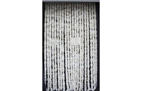 Vliegengordijn kattenstaart 90x220 cm Wit / Beige mix