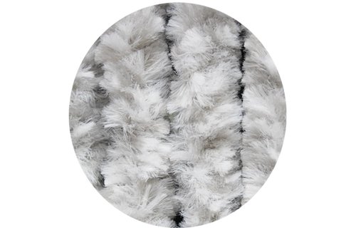 Vliegengordijn kattenstaart 90x220 cm Wit / Grijs mix