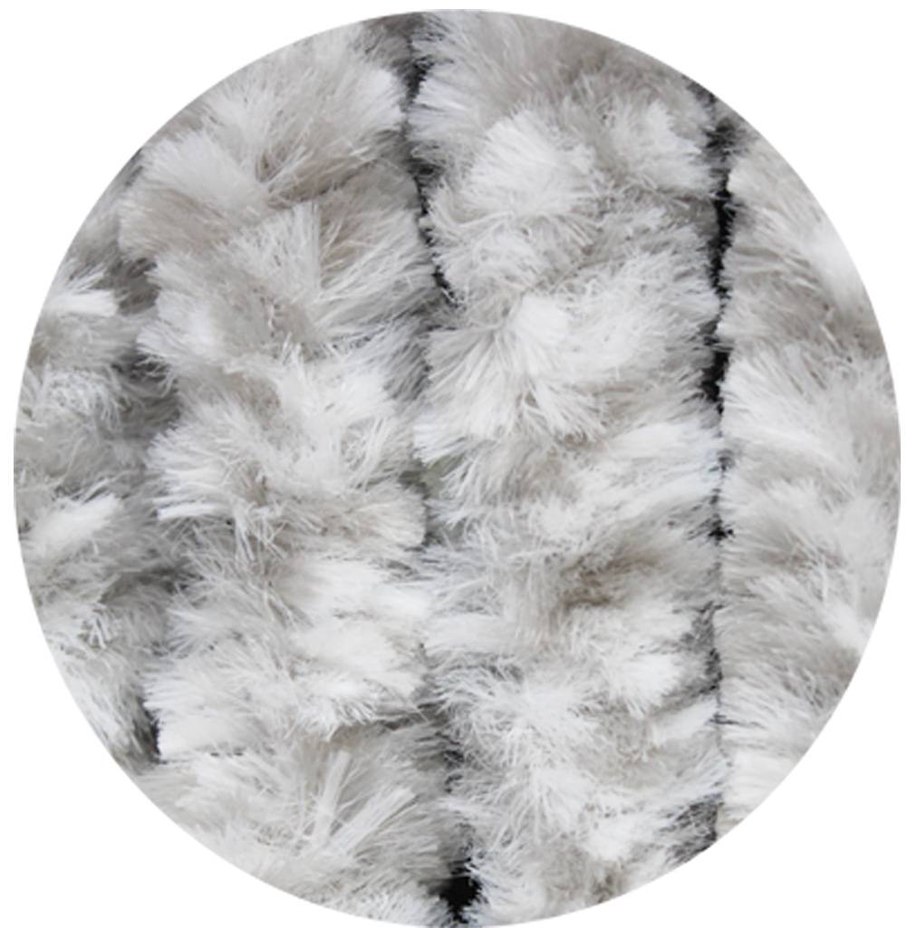 Vliegengordijn kattenstaart 90x220 cm Wit / Grijs mix Vliegengordijn kattenstaart 90x220 cm Wit / Grijs mix