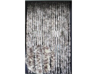 Vliegengordijn kattenstaart 90x220 cm Beige / Bruin mix